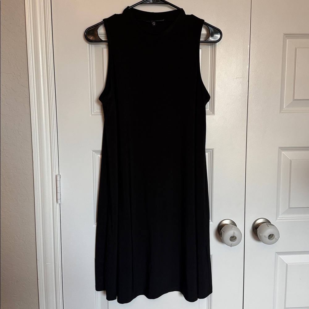 Nik and Nash black high neck sheath dress Sz medium